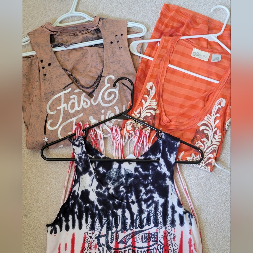 3 shirts, Miss Me, Affliction